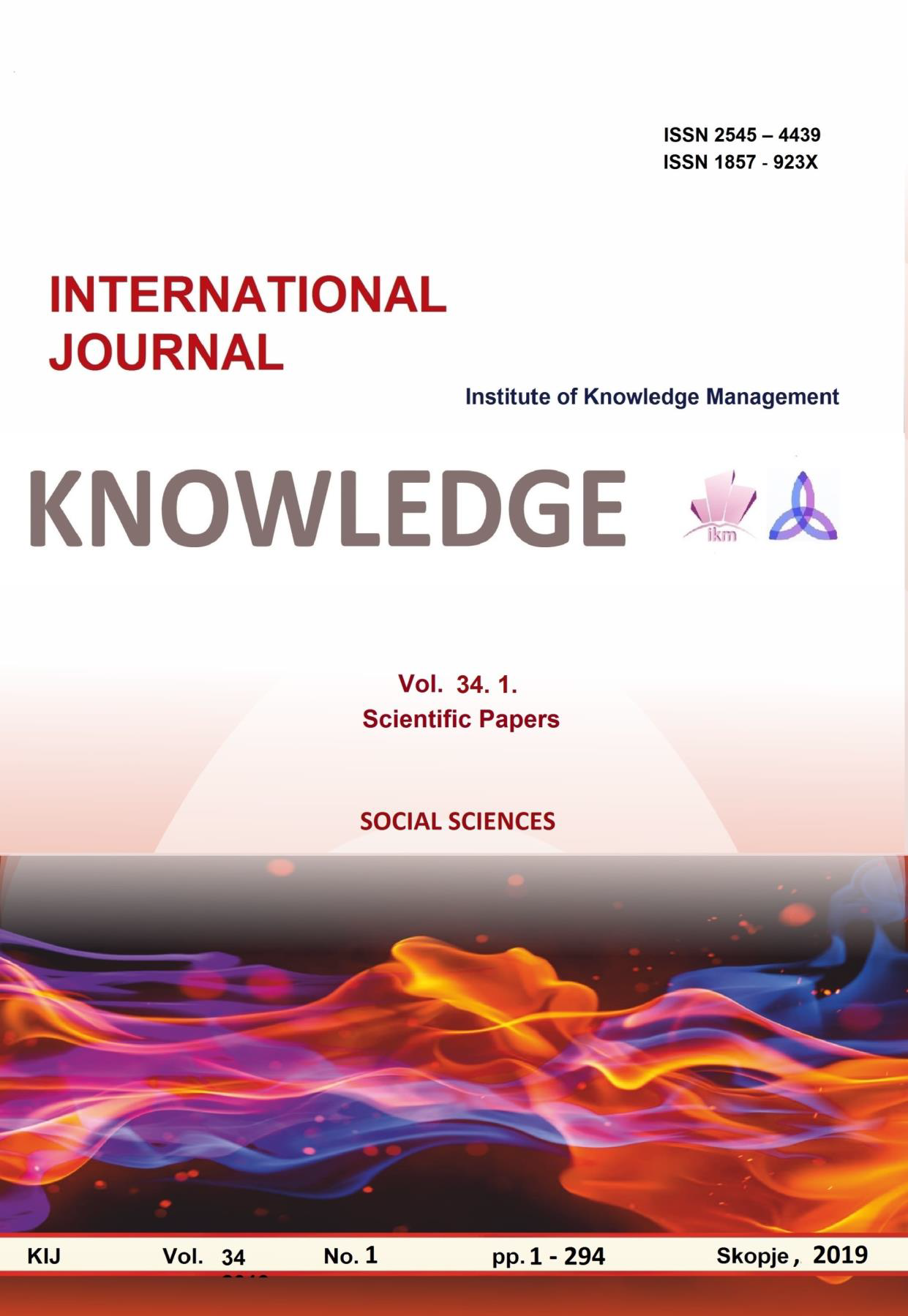 					View Vol. 34 No. 1 (2019): Knowledge without borders
				