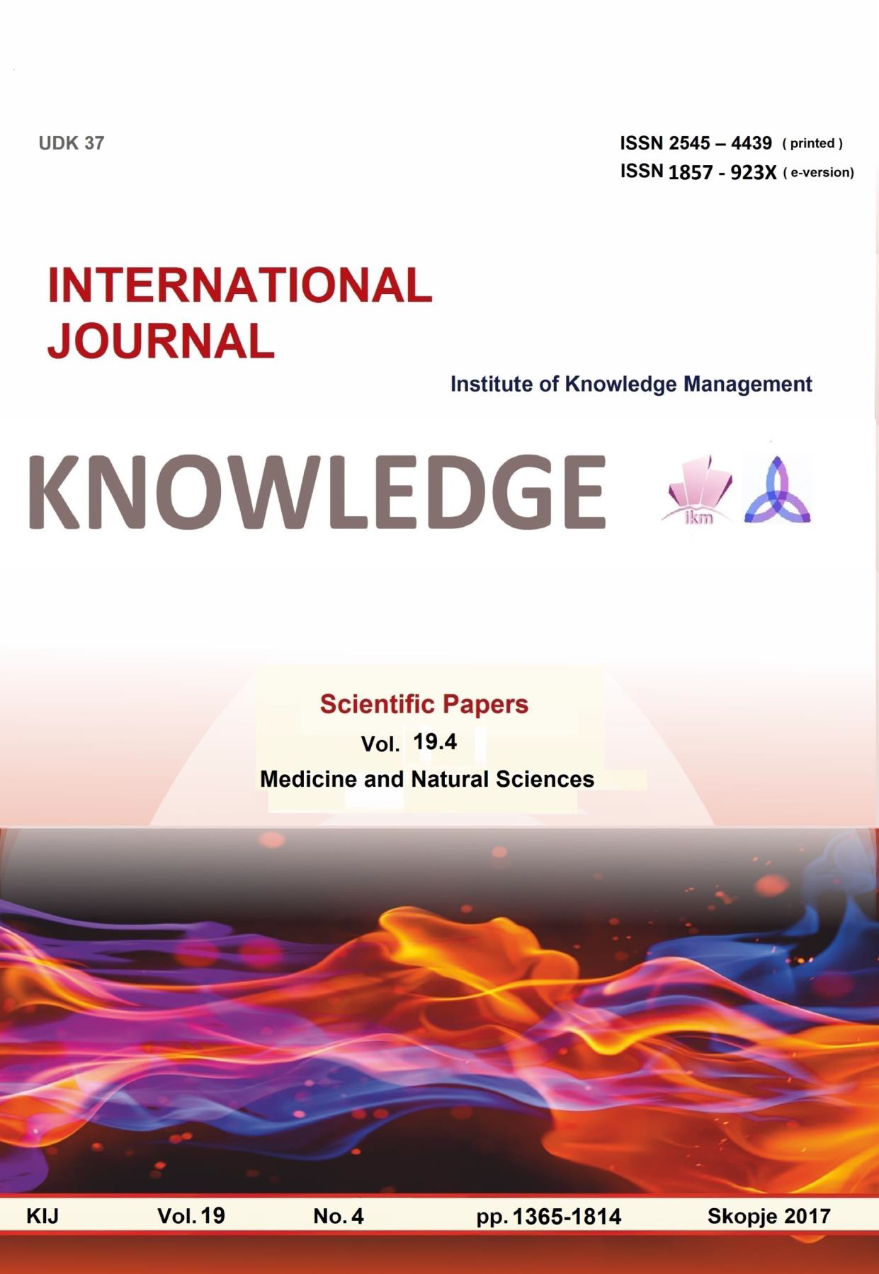 					View Vol. 19 No. 4 (2017): The power of knowledge
				