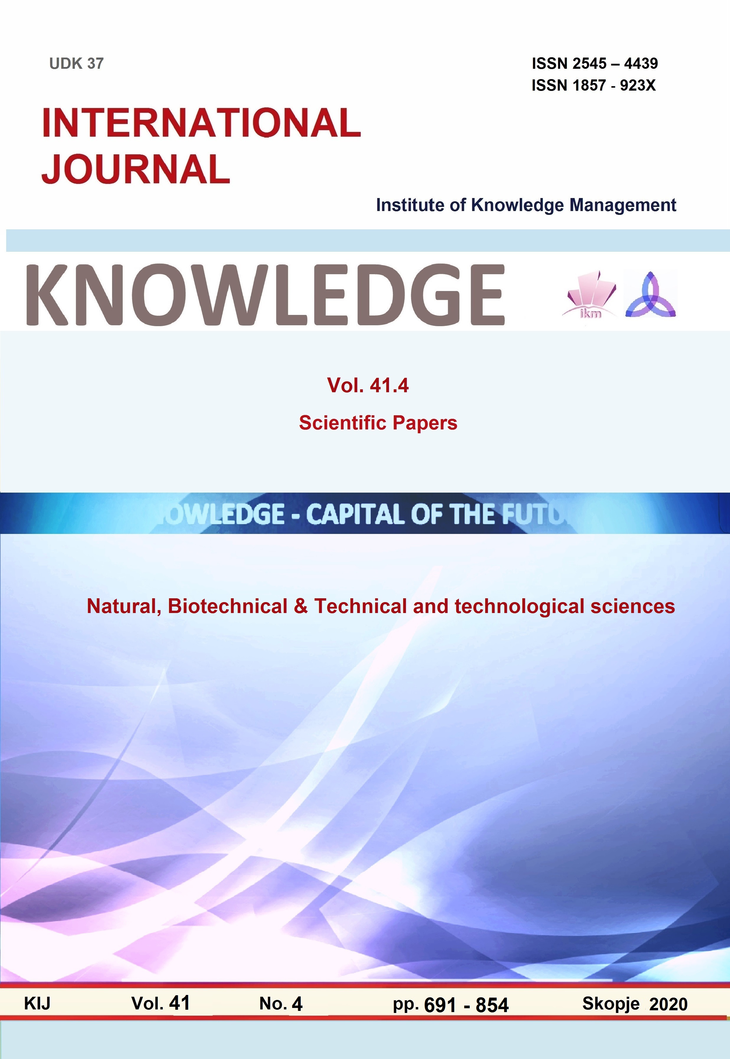 					View Vol. 41 No. 4 (2020): Knowledge for sustainability
				