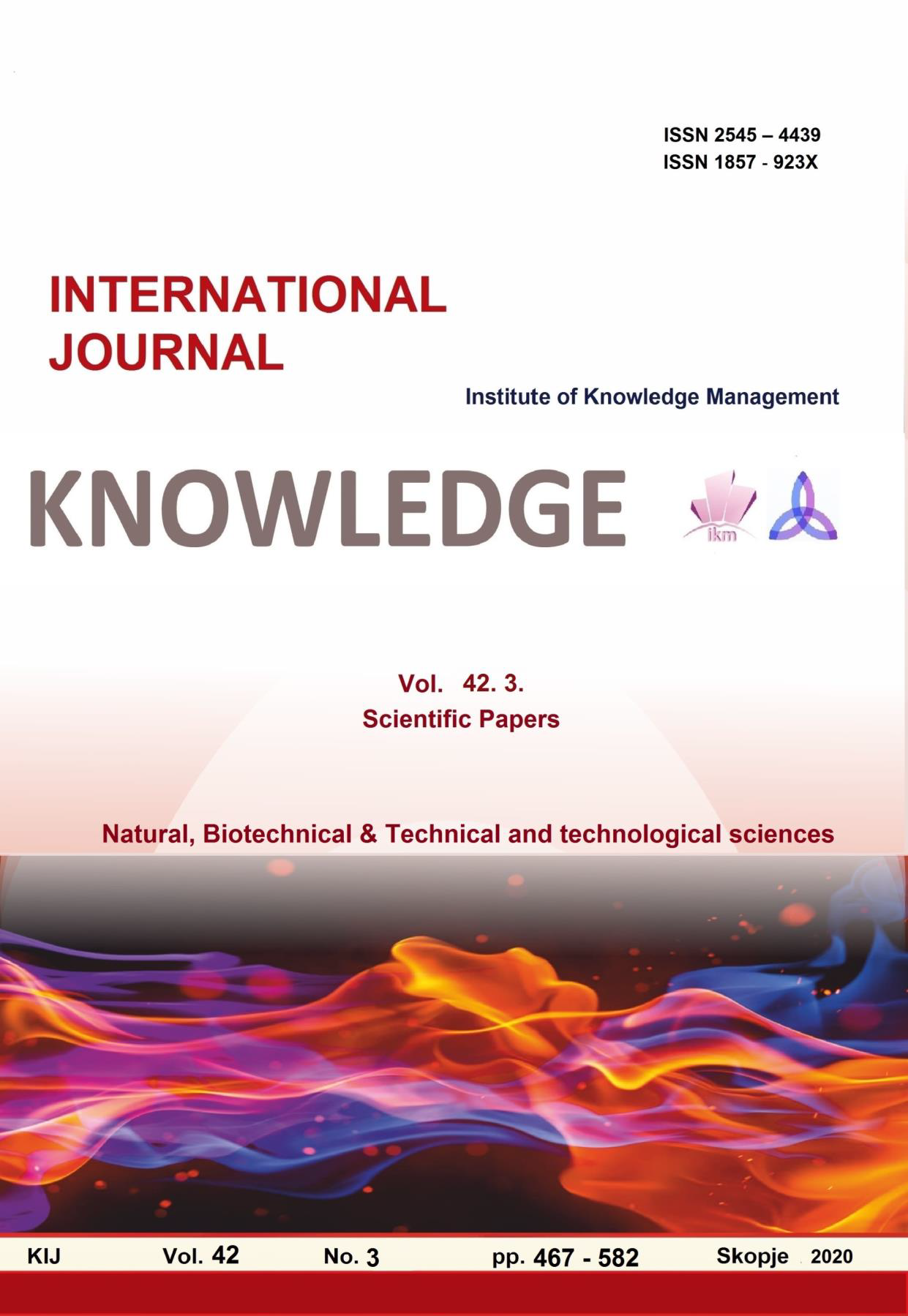 					View Vol. 42 No. 3 (2020): The Power of Knowledge
				