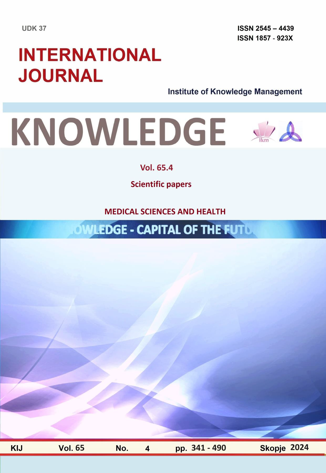 					View Vol. 65 No. 4 (2024): Knowledge - Capital of the Future
				