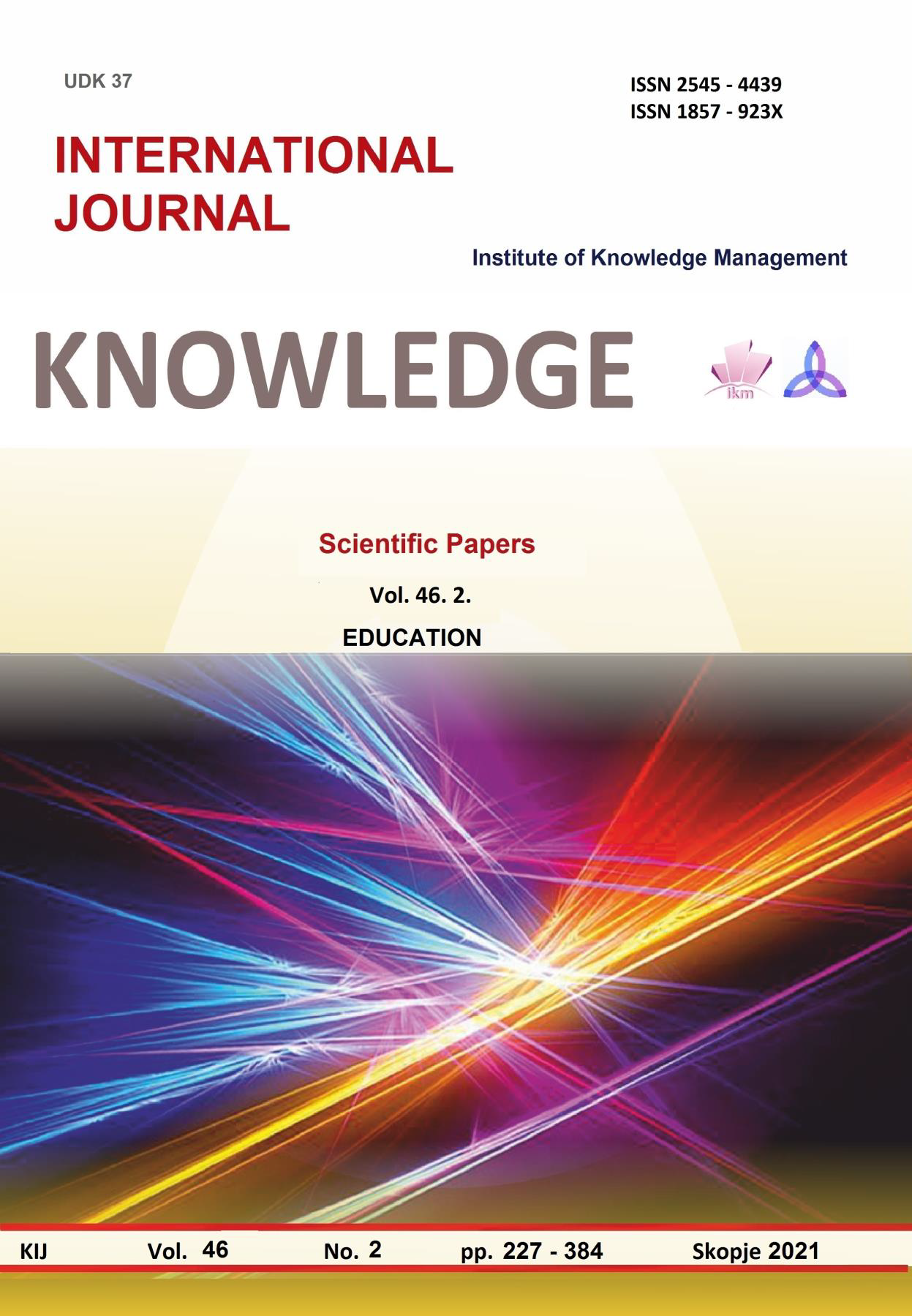 					View Vol. 29 No. 1 (2019): Knowledge - Capital of the future
				