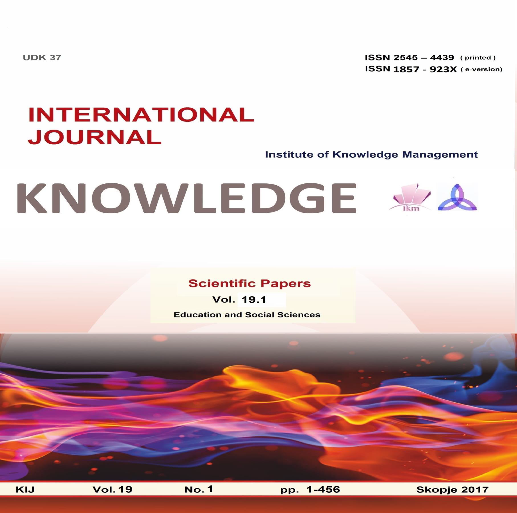 					View Vol. 19 No. 1 (2017): The power of knowledge
				