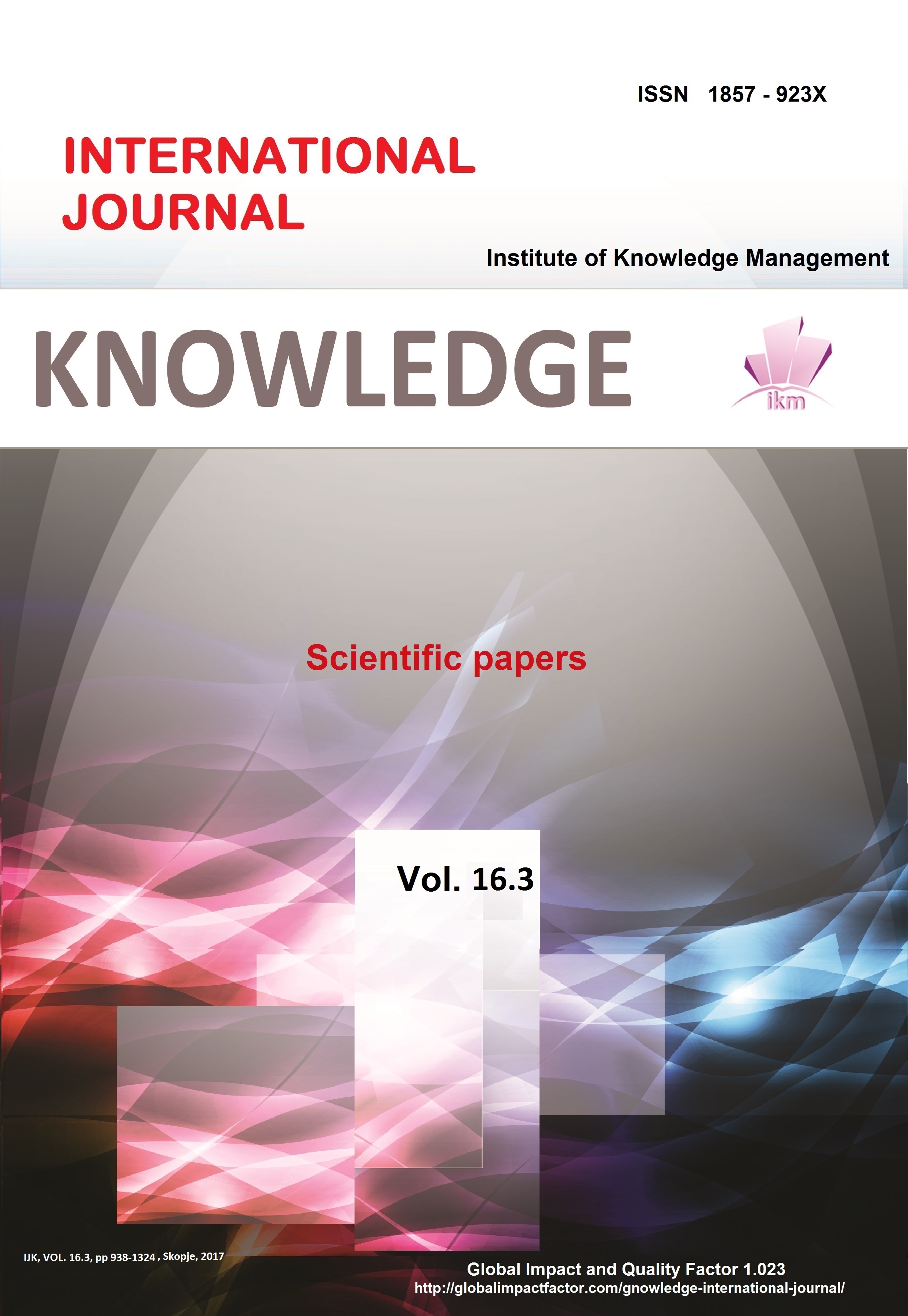 					View Vol. 16 No. 3 (2017): Knowledge Without Borders
				